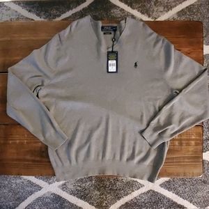 Mens Polo Ralph Lauren V Neck Sweater Brand New